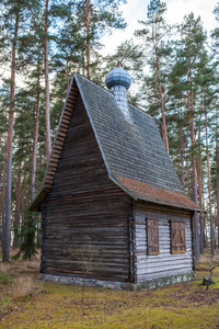和老木的东正教教堂，波罗的海风格的这种体系结构