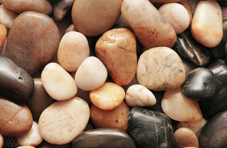 各种形状鹅卵石可以用作背景