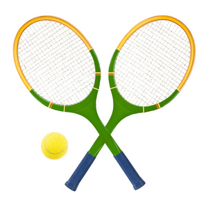 tenisovou raketu a mek网球拍和球