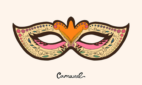 假面舞会面具彩页图片