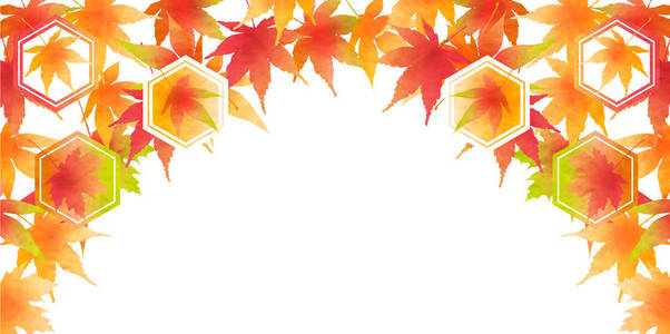 秋天的树叶秋天日本纸背景