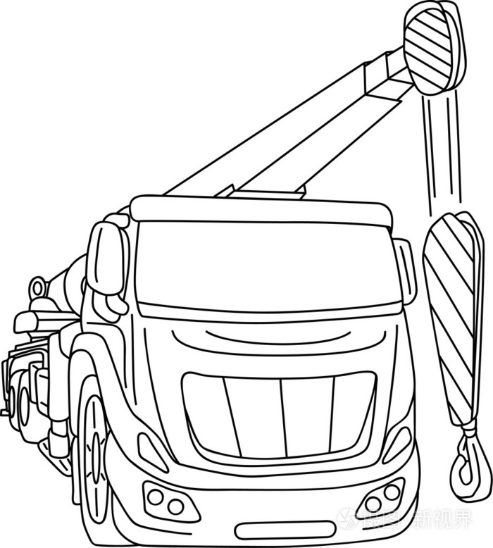 大吊车插画-正版商用图片01uq2r-摄图新视界