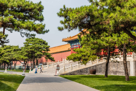 公园的紫禁城或故宫，北京，中国