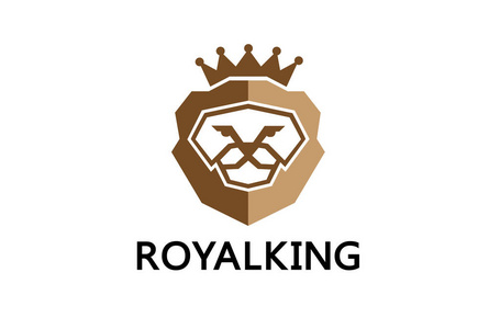 皇家国王标志设计插画照片