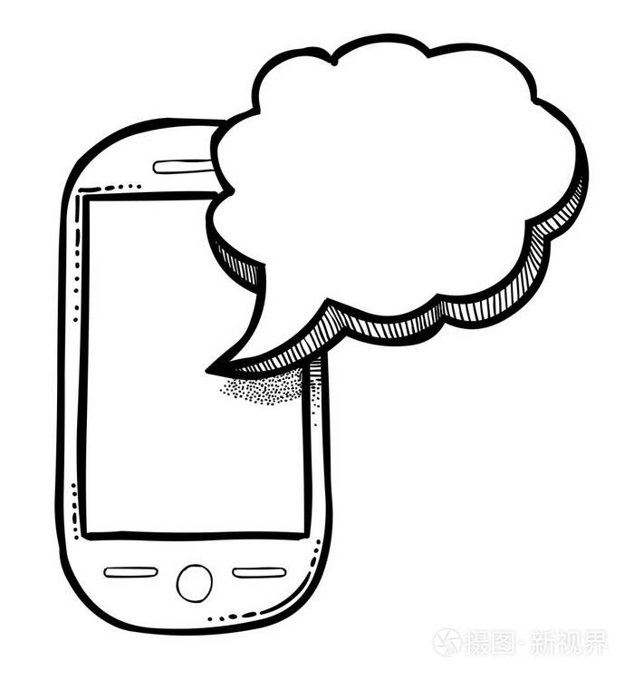 卡通形象的消息图标.短信符号插画-正版商用图片01v4n3-摄图新视界