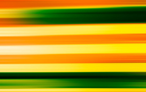 水平的绿色和橙色运动模糊背景
