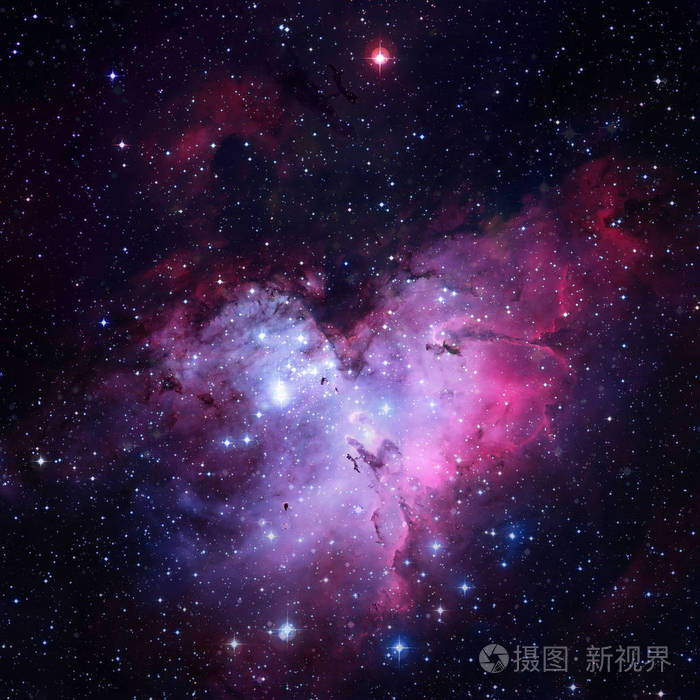 鹰状星云这幅图像由美国国家航空航天局提供的元素