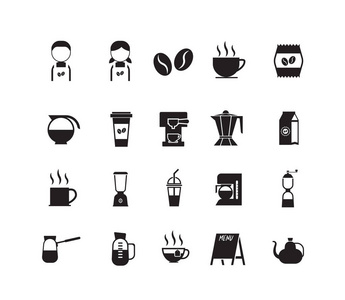 组的咖啡店图标符号