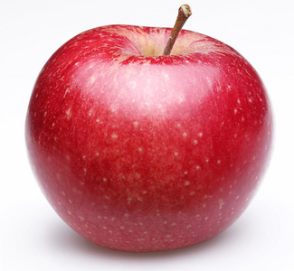 成熟的红苹果。