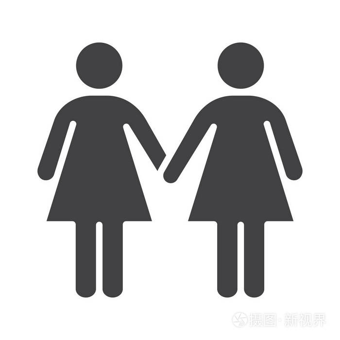 女同性恋者标志符号图标