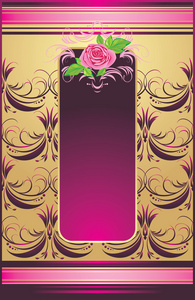 粉红色玫瑰，装饰背景装饰