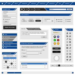 网页设计元素模板