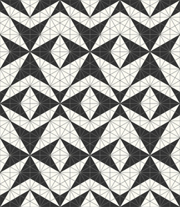 在黑色和白色的几何无缝图案