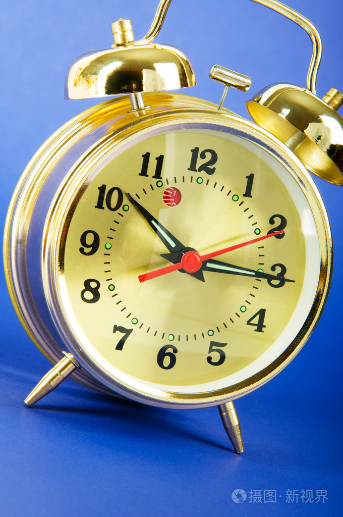 时间概念闹钟彩色背景