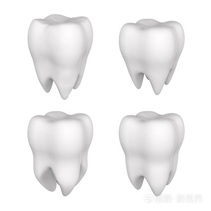 孤立的 3d 牙照片-正版商用图片01xgan-摄图新视界