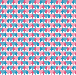 无缝模式的序等边的蓝色 红色和白色三