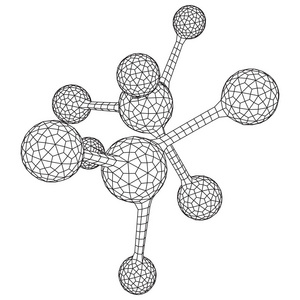 线框网格分子