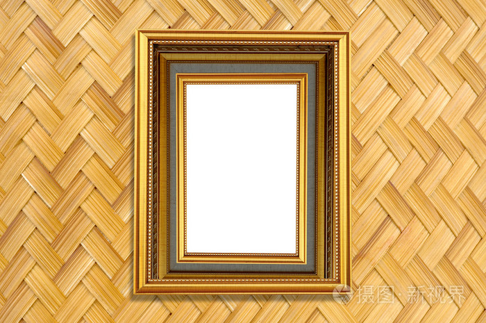 墙纸背景的孤立画框照片-正版商用图片01xutq-摄图新视界