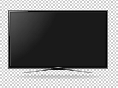 电视屏幕平板液晶带领矢量图
