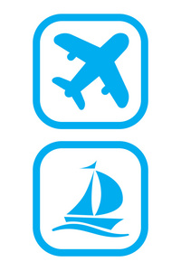 飞机和船只图标