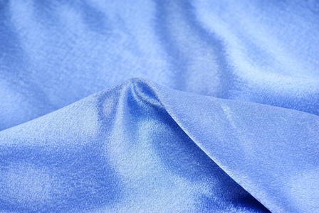 蓝色丝绸纺织