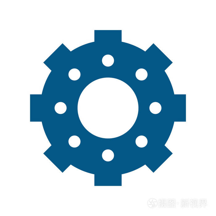 单个齿轮图标图像