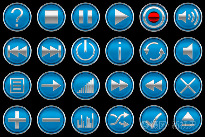 按下蓝色控制面板按钮