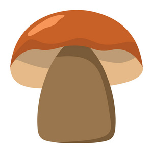 蘑菇的蘑菇设计的白色背景元素上顶红色的帽子