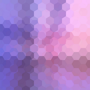 背景，粉红色，蓝色，紫色，紫色的几何形状。马赛克拼图。矢量 Eps 10。矢量图
