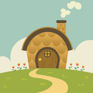 可爱的小房子照片