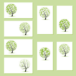 一套名片花树供您设计图片