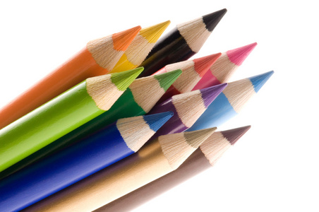 收集彩色铅笔