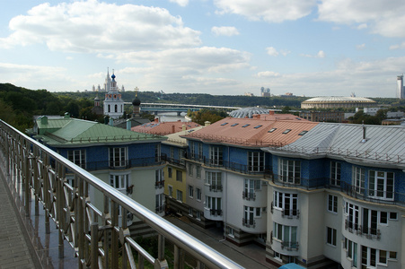从观景台俯瞰莫斯科市的全貌图片