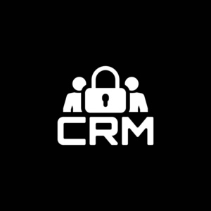 Crm 安全图标。平面设计