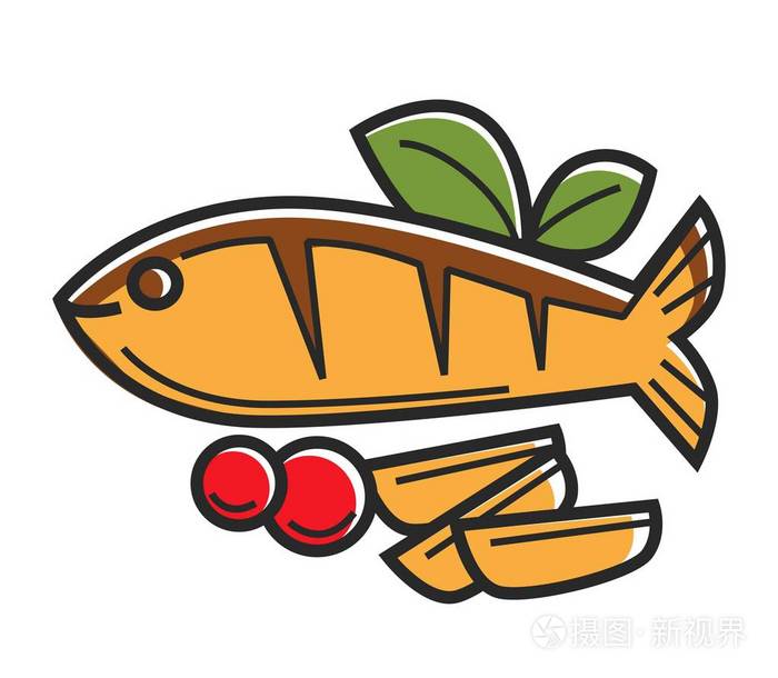 酸菜鱼的简笔画图片