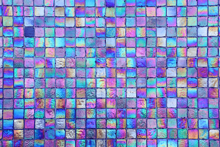 抽象方形无缝纹理彩虹色的瓷砖