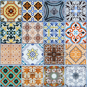 葡萄牙瓷砖的模式
