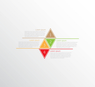 矢量图模板用于详细的报告。4 的所有主题