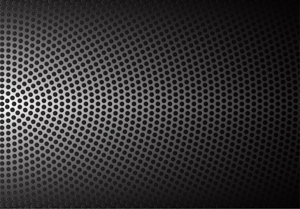 抽象的金属圈网格模式在黑色阴影背景纹理矢量图照片