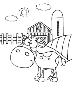 斑点的小牛图片-斑点的小牛素材-斑点的小牛插画-摄图新视界