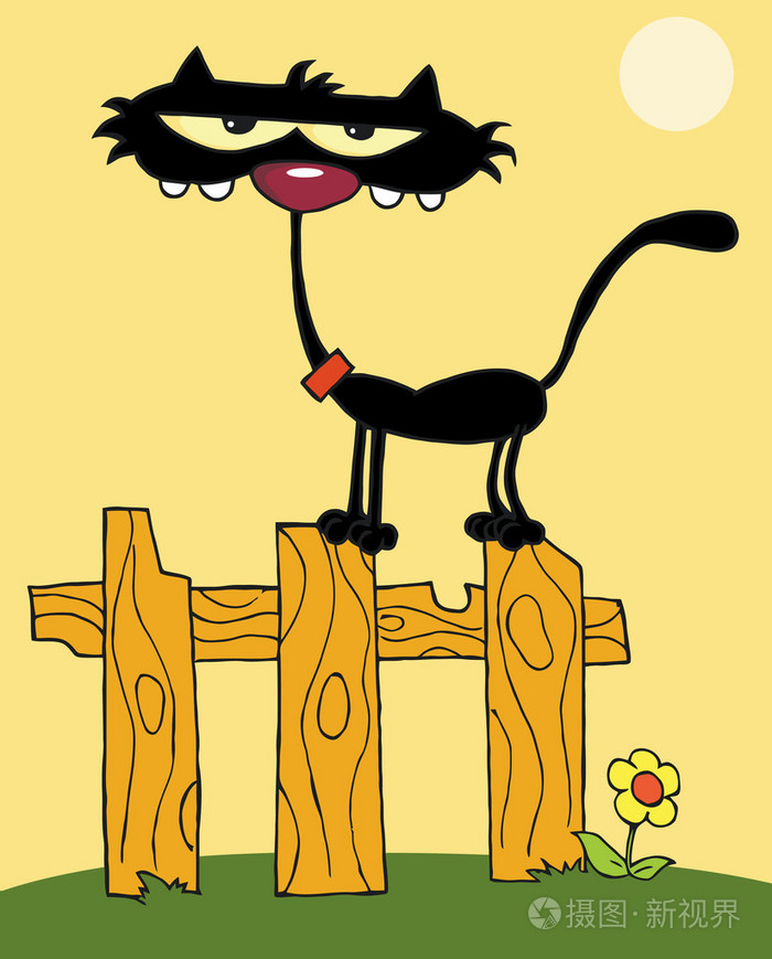 一只黑猫在Fance卡通制作师上