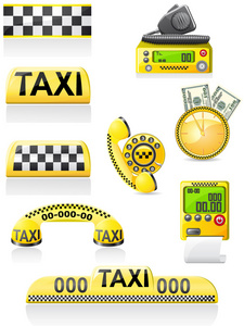 图标是出租车的标志