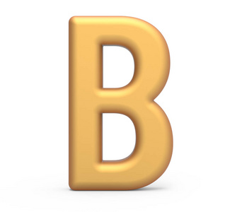 金色字母 b