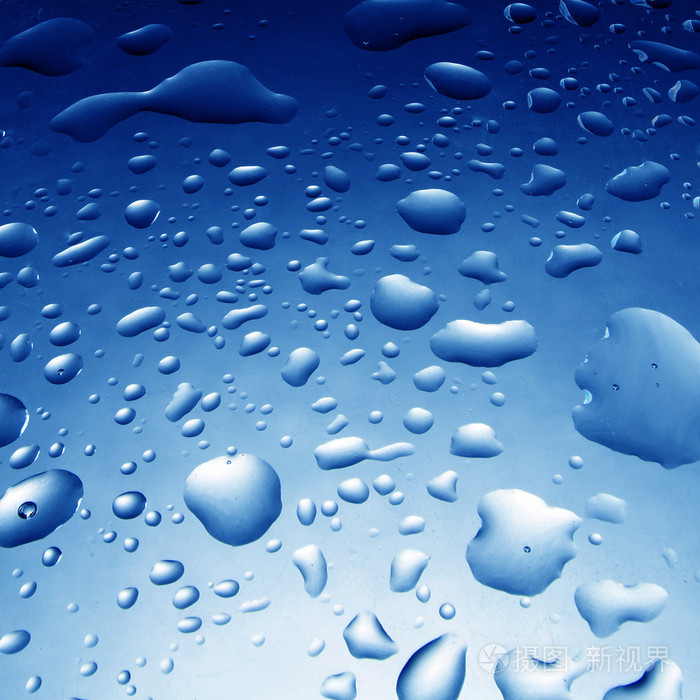 蓝色水滴背景