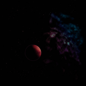 行星的恒星的空间。3d 渲染