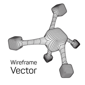 线框网格分子