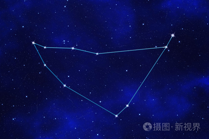 摩羯座星座的星场背景