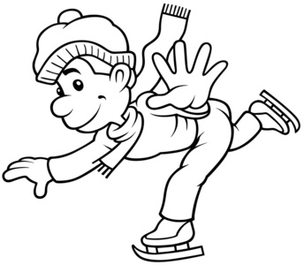 溜冰 如履薄冰 身处险境 冒着危险照片