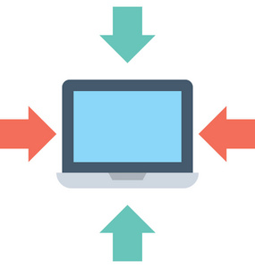 网络平面矢量图标