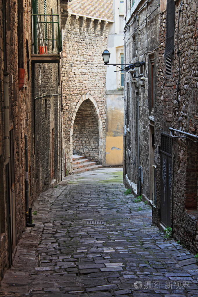 佩鲁贾狭窄的小巷